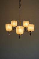 5灯デザインガラスシャンデリア<br>大阪店 hold nkmr - ヴィンテージ SHARK ATTACK