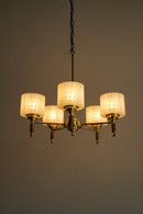 5灯デザインガラスシャンデリア<br>大阪店 hold nkmr - ヴィンテージ SHARK ATTACK