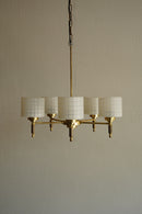 5灯デザインガラスシャンデリア<br>大阪店 hold nkmr - ヴィンテージ SHARK ATTACK