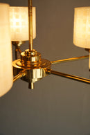 5灯デザインガラスシャンデリア<br>大阪店 hold nkmr - ヴィンテージ SHARK ATTACK