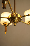 5灯デザインガラスシャンデリア<br>大阪店 hold nkmr - ヴィンテージ SHARK ATTACK