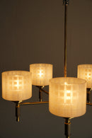 5灯デザインガラスシャンデリア<br>大阪店 hold nkmr - ヴィンテージ SHARK ATTACK