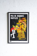 France ウォールポスター<br>ヴィンテージ <br> 大阪店 - ヴィンテージ SHARK ATTACK