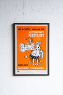 France ウォールポスター<br>ヴィンテージ <br> 大阪店・大和店 - ヴィンテージ SHARK ATTACK