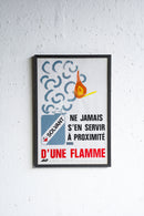 France ウォールポスター<br>ヴィンテージ <br> 大和店・cerote antiques - ヴィンテージ SHARK ATTACK