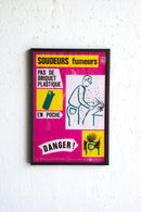 France ウォールポスター<br>ヴィンテージ <br> 大阪店・大和店・cerote antiques - ヴィンテージ SHARK ATTACK