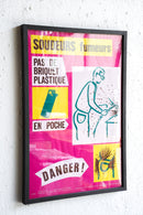 France ウォールポスター<br>ヴィンテージ <br> 大阪店・大和店・cerote antiques - ヴィンテージ SHARK ATTACK