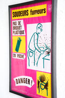 France ウォールポスター<br>ヴィンテージ <br> 大阪店・大和店・cerote antiques - ヴィンテージ SHARK ATTACK