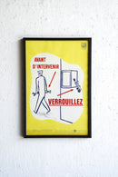 Franceウォールポスター<br>ヴィンテージ <br> 大阪店・大和店 - ヴィンテージ SHARK ATTACK