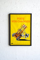 France ウォールポスター<br>ヴィンテージ <br> 大阪店・大和店 - ヴィンテージ SHARK ATTACK