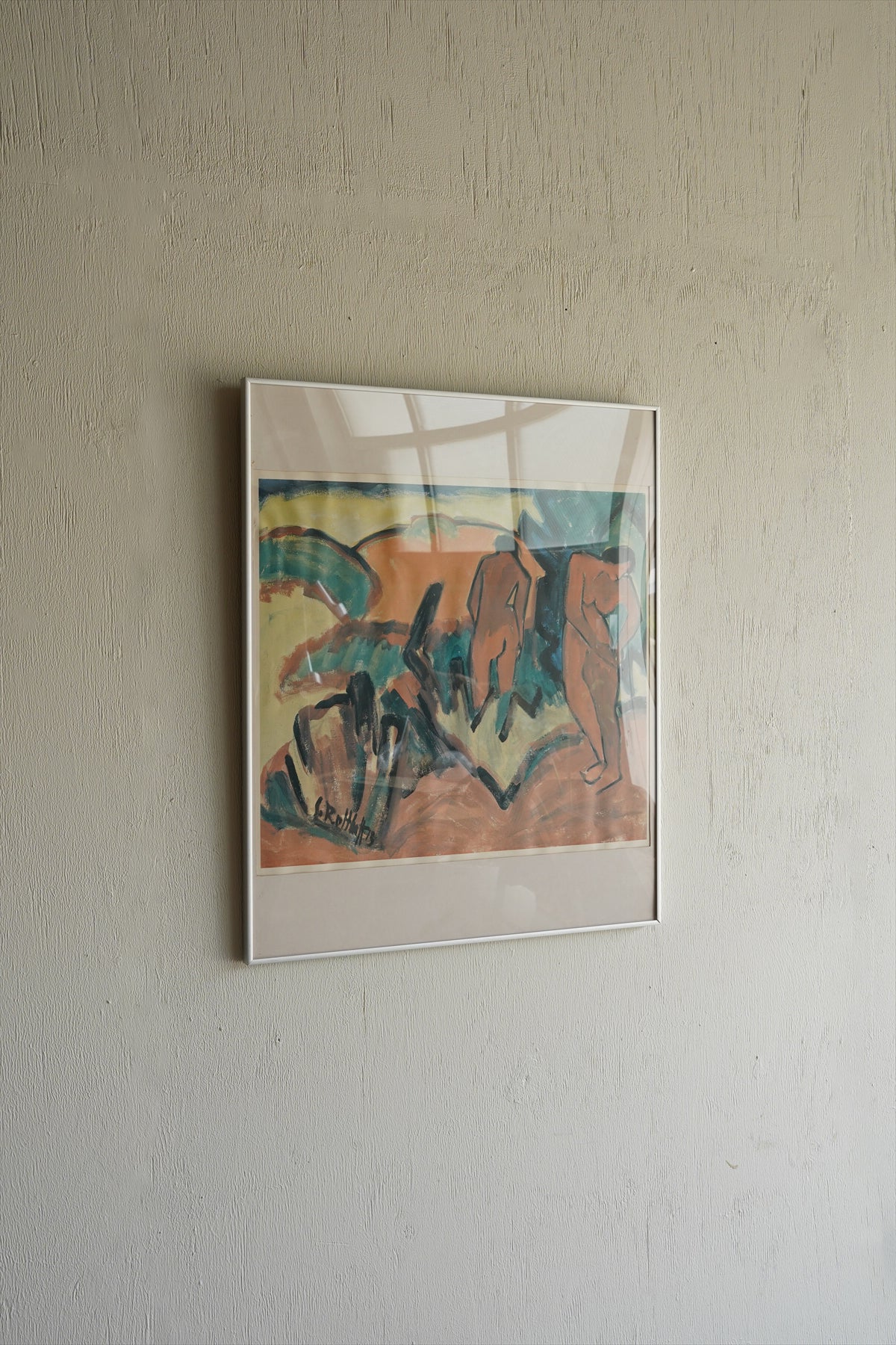 Karl Schmidt-Rottluff<br>「Summer」ウォールアート<br>1913 , Germany<br>大和店 - ヴィンテージ SHARK ATTACK