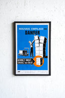 France ウォールポスター<br>ヴィンテージ <br> 大阪店・大和店・cerote antiques - ヴィンテージ SHARK ATTACK