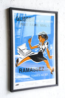 France ウォールポスター<br>ヴィンテージ <br> 大阪店・大和店 - ヴィンテージ SHARK ATTACK