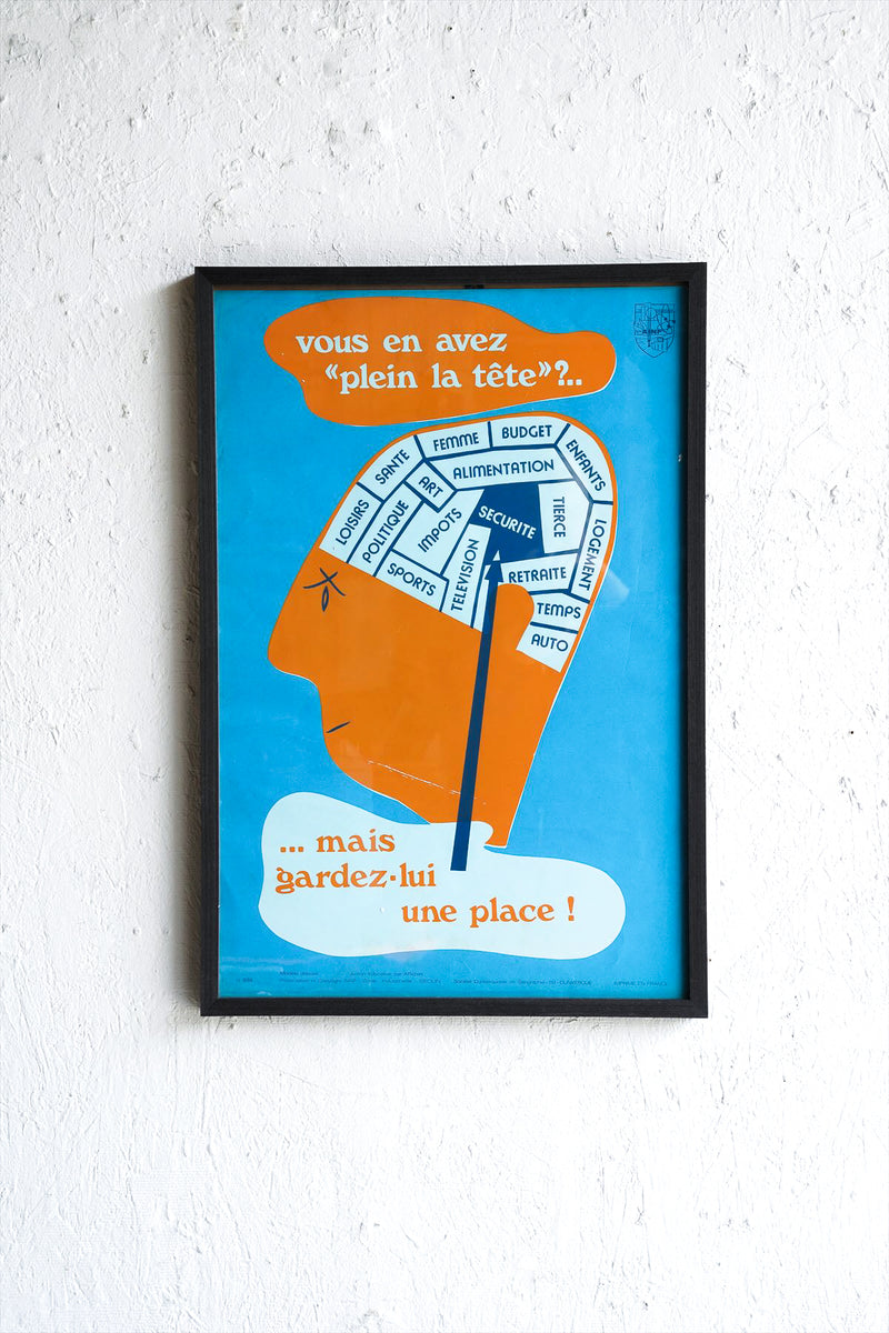 France 50s-60s Wall Poster Vintage<br> Osaka store/Yamato store