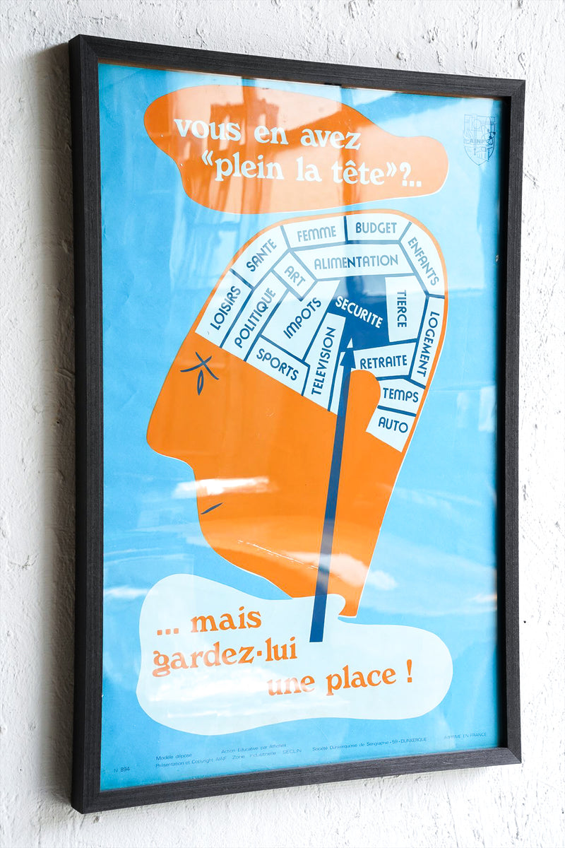 France 50s-60s ウォールポスター<br>ヴィンテージ <br>大和店