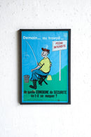 France ウォールポスター<br>ヴィンテージ <br> 大阪店・大和店 - ヴィンテージ SHARK ATTACK