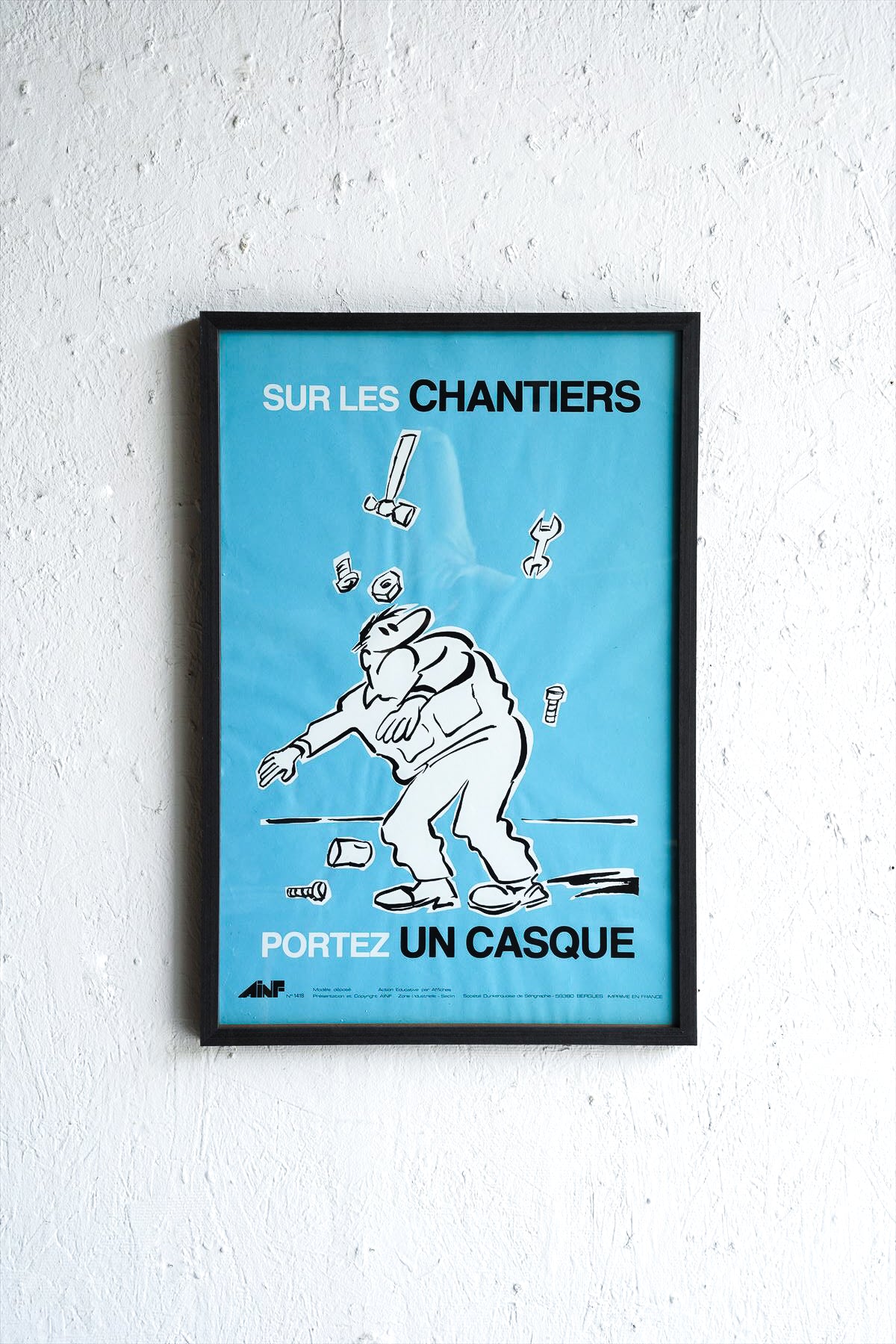 France ウォールポスター<br>ヴィンテージ <br> 大阪店・大和店・TAMAGAWA BASE - ヴィンテージ SHARK ATTACK