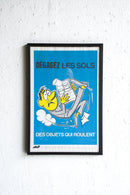 France ウォールポスター<br>ヴィンテージ <br> 大阪店・大和店 - ヴィンテージ SHARK ATTACK