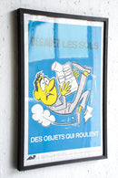 France ウォールポスター<br>ヴィンテージ <br> 大阪店・大和店 - ヴィンテージ SHARK ATTACK