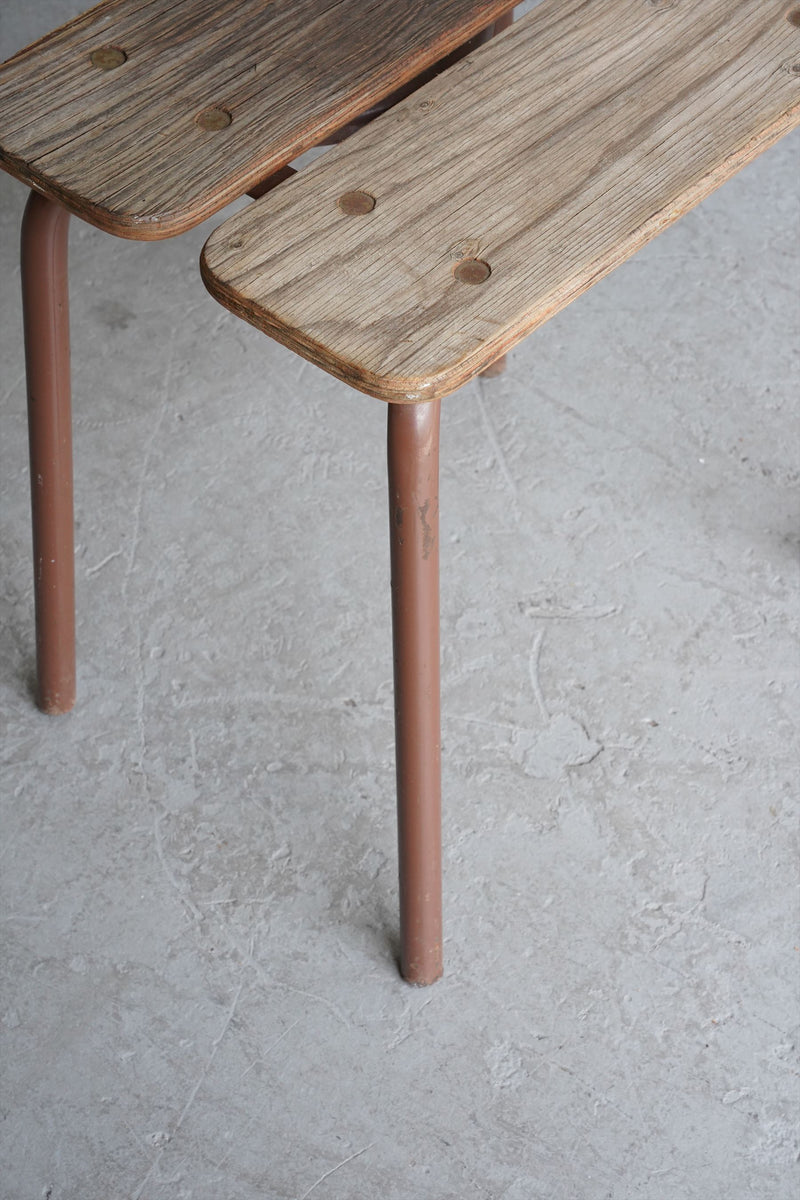 Wood x iron stool vintage<br> Osaka store
