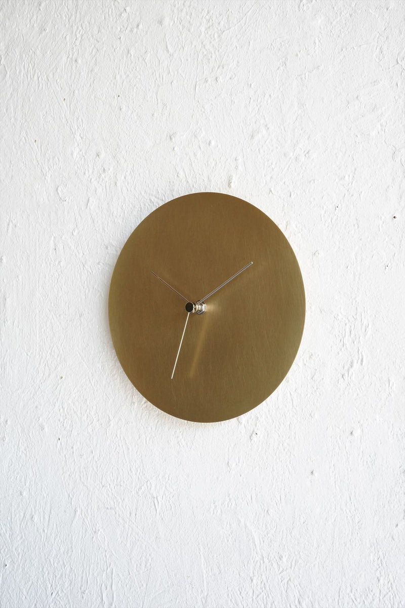 KUMIJI<br>壁掛け時計-minimal wall clock<br>/ 真鍮