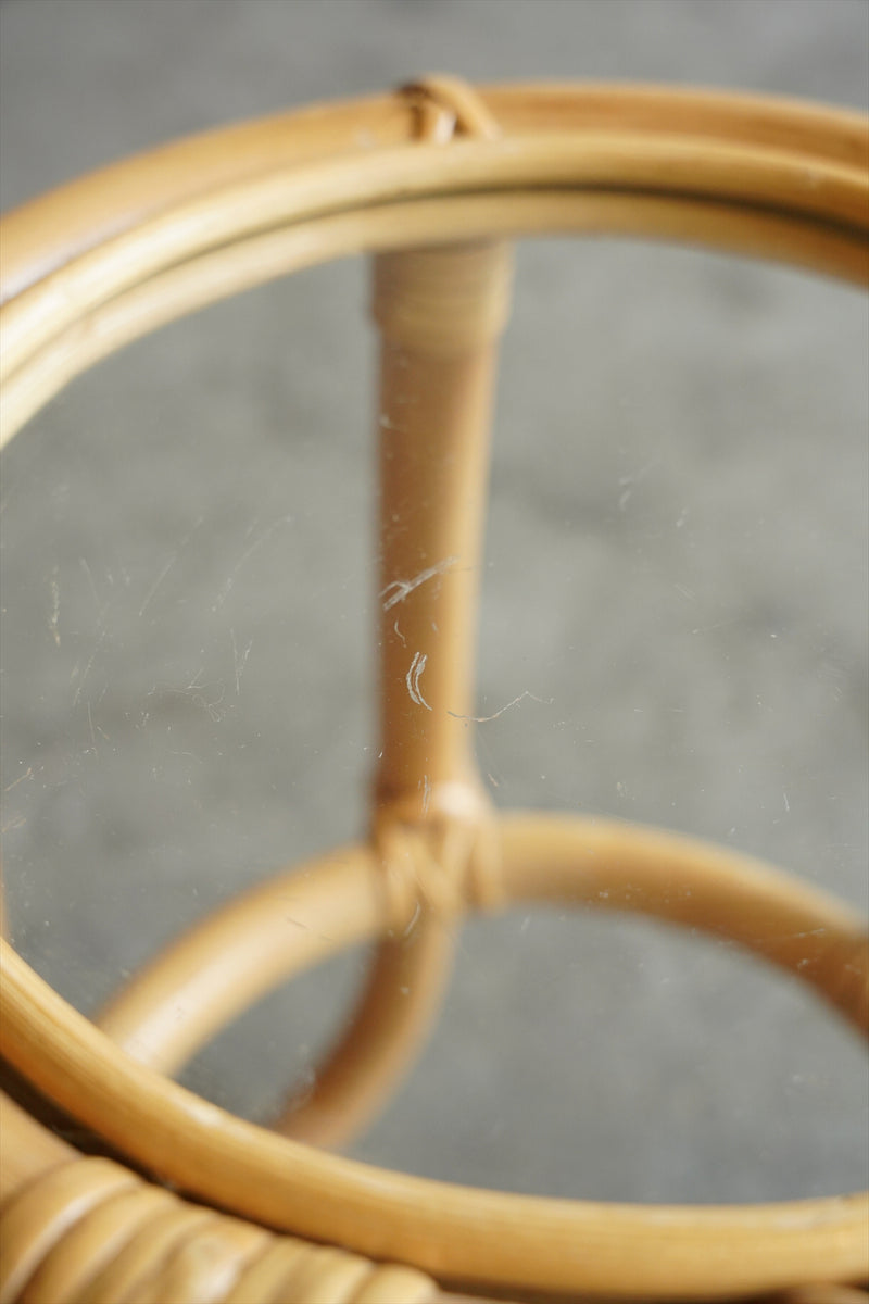 ラタン ラウンドディスプレイテーブル <br>大阪店 - ヴィンテージ SHARK ATTACK