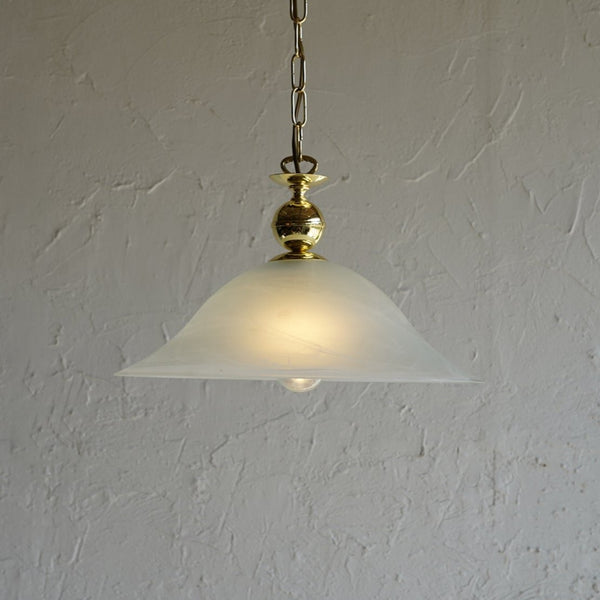 ドイツ製　ヴィンテージ　金属製ペンダントライト vintage 70's ドイツ製 ガラスペンダントランプ ヴィンテージ大阪店