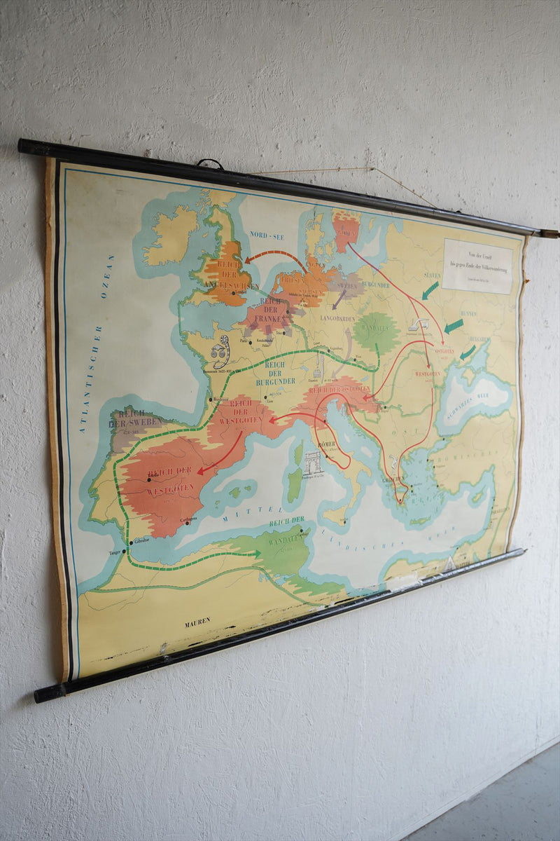 Lehr'mittelverlag World Map Wall Poster Vintage<br> Osaka store