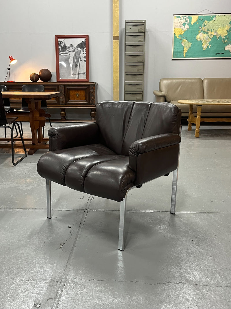 Girsberger, Hans Eichenberger <br>Euro Chair 1200 アームあり <br>ラウンジチェア <br>1960's~1970's , Switzerland <br>cerote antiques - ヴィンテージ SHARK ATTACK