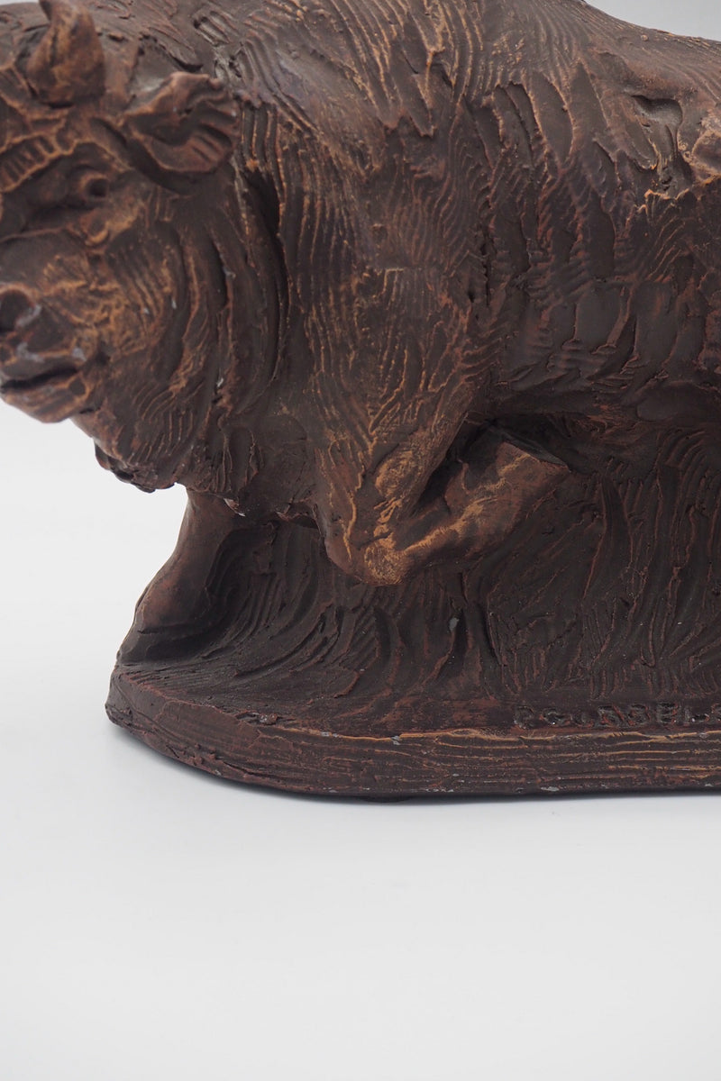 PERKEO バイソン オブジェ <br> Netherlands <br> cerote antiques - ヴィンテージ SHARK ATTACK