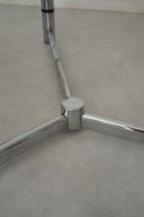 スライド式ガラストップテーブル <br> 1980‘s, Italy <br> cerote antiques