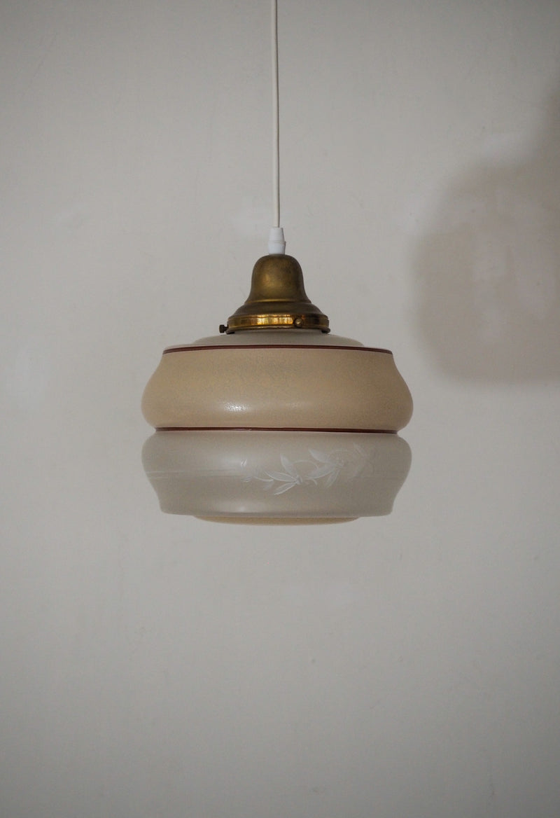 ガラスペンダントランプ <br> cerote antiques - ヴィンテージ SHARK ATTACK