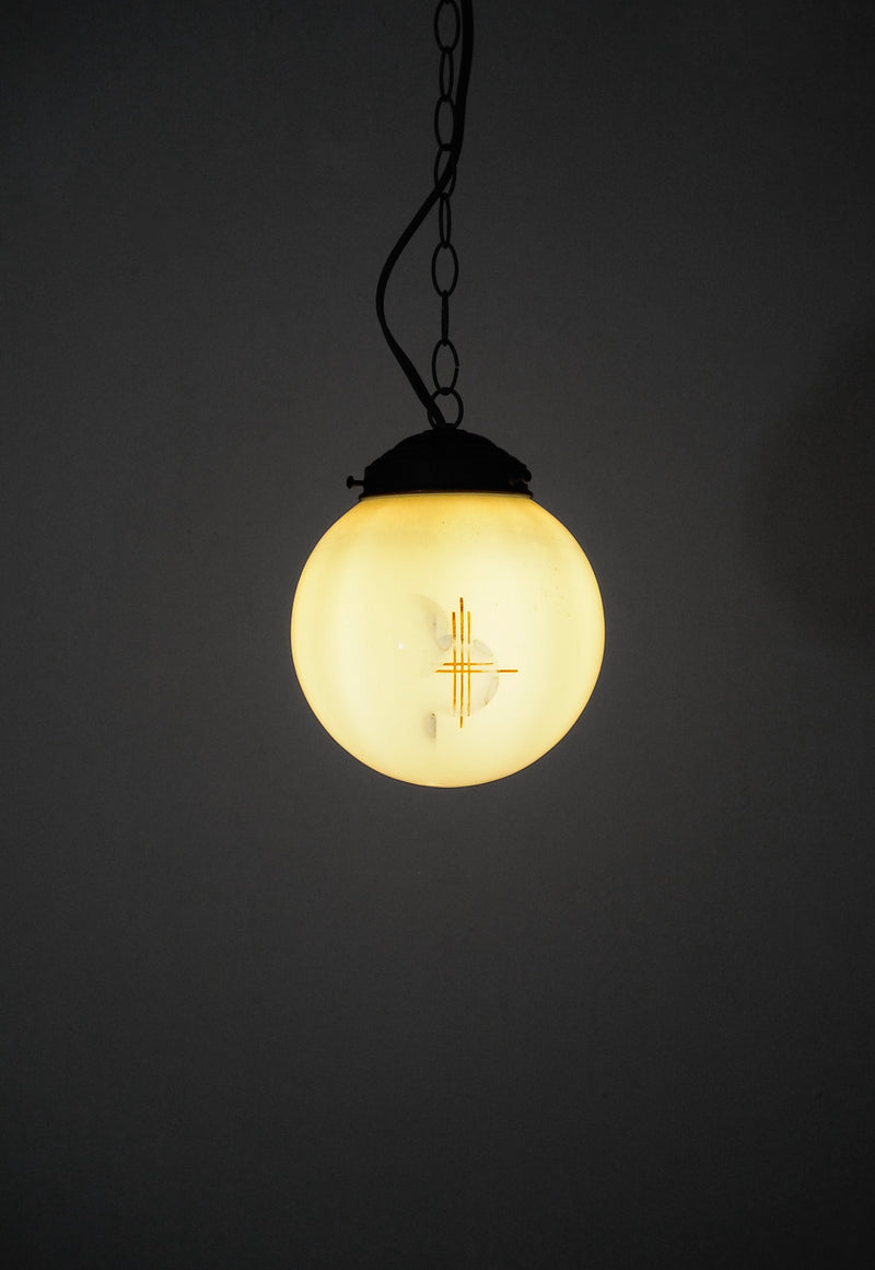 ガラスペンダントランプ <br>cerote antiques - ヴィンテージ SHARK ATTACK