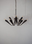 9灯シャンデリア <br> Italy <br> cerote antiques - ヴィンテージ SHARK ATTACK