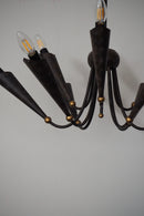 9灯シャンデリア <br> Italy <br> cerote antiques - ヴィンテージ SHARK ATTACK