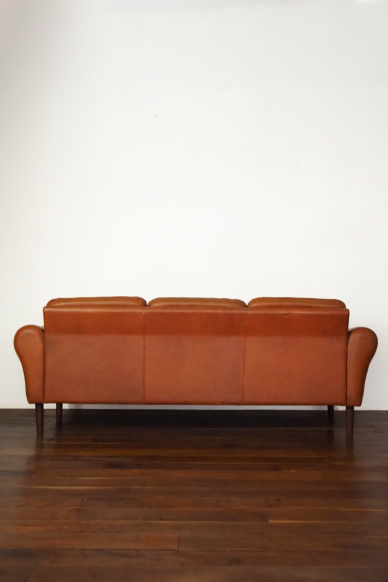 leather threesome sofa vintage<br> Yamato store