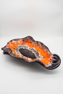 Vallauris <br>シェルモチーフ セラミックプレート <br> 1960-1970s , France <br>cerote antiques - ヴィンテージ SHARK ATTACK