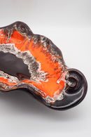 Vallauris <br>シェルモチーフ セラミックプレート <br> 1960-1970s , France <br>cerote antiques - ヴィンテージ SHARK ATTACK