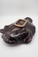 Vallauris <br>シェルモチーフ セラミックプレート <br> 1960-1970s , France <br>cerote antiques - ヴィンテージ SHARK ATTACK