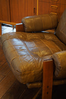 レザーラウンジチェア <br> cerote antiques - ヴィンテージ SHARK ATTACK