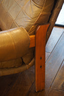 レザーラウンジチェア <br> cerote antiques - ヴィンテージ SHARK ATTACK