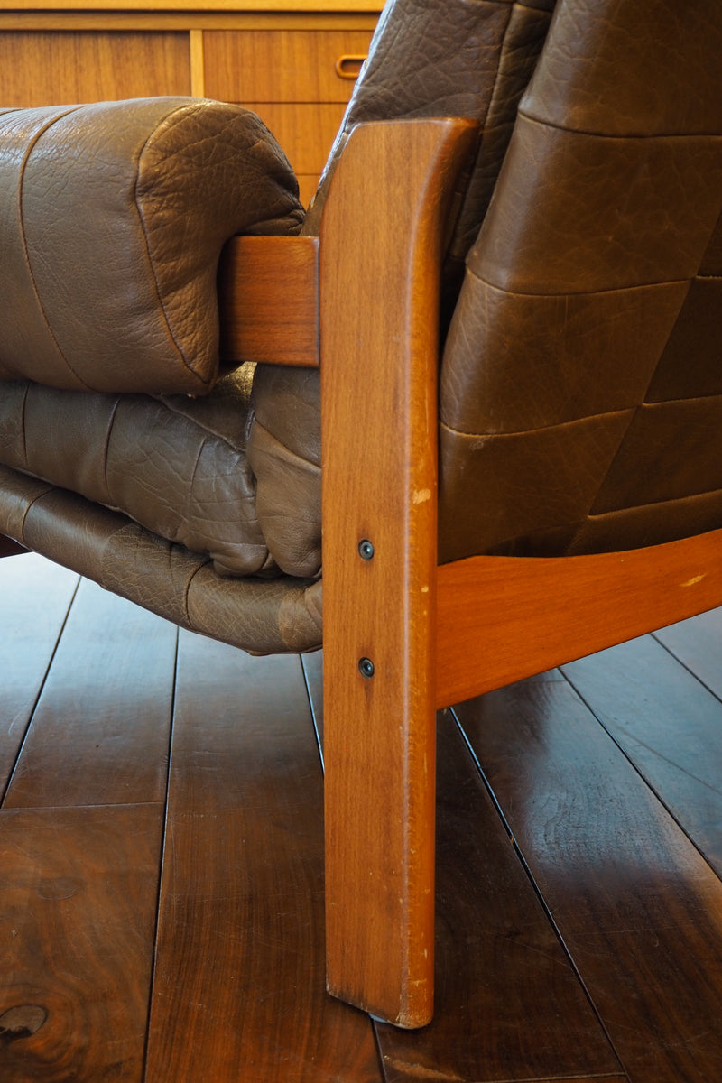 レザーラウンジチェア <br> cerote antiques - ヴィンテージ SHARK ATTACK