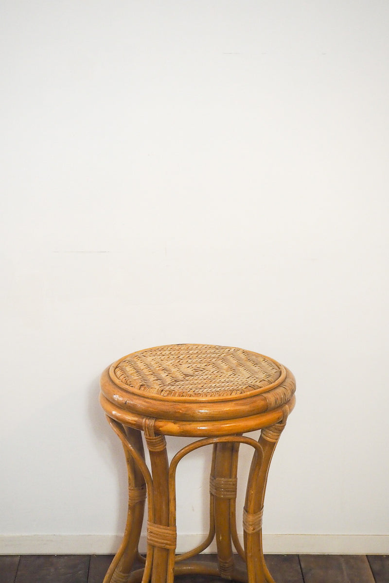 Rattan stool vintage Sendagaya store