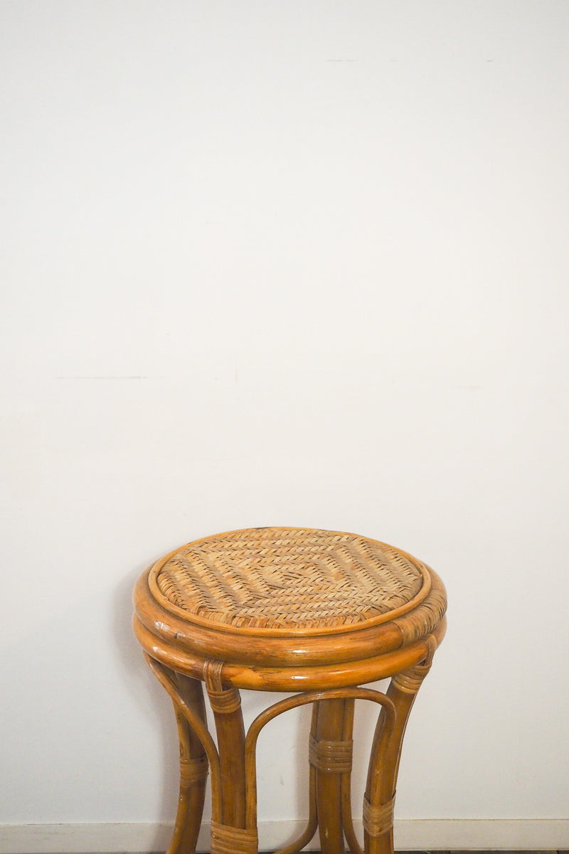 Rattan stool vintage Sendagaya store