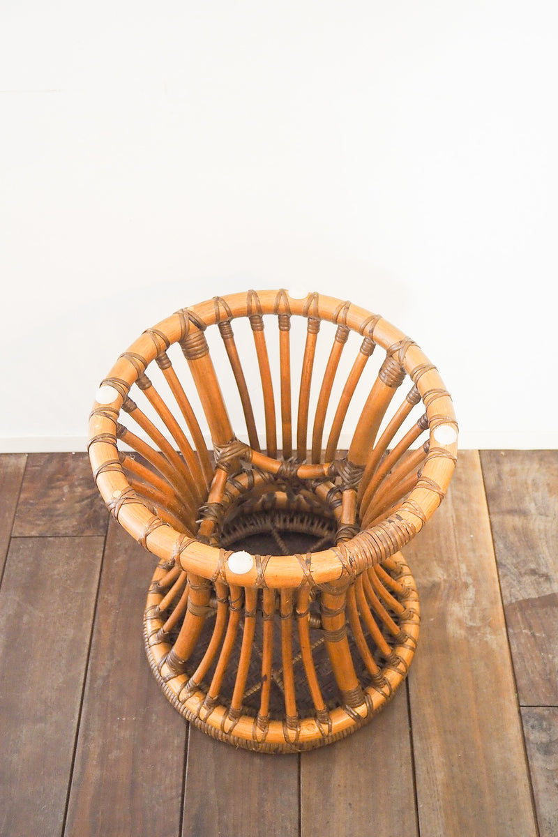 Rattan stool vintage Sendagaya store