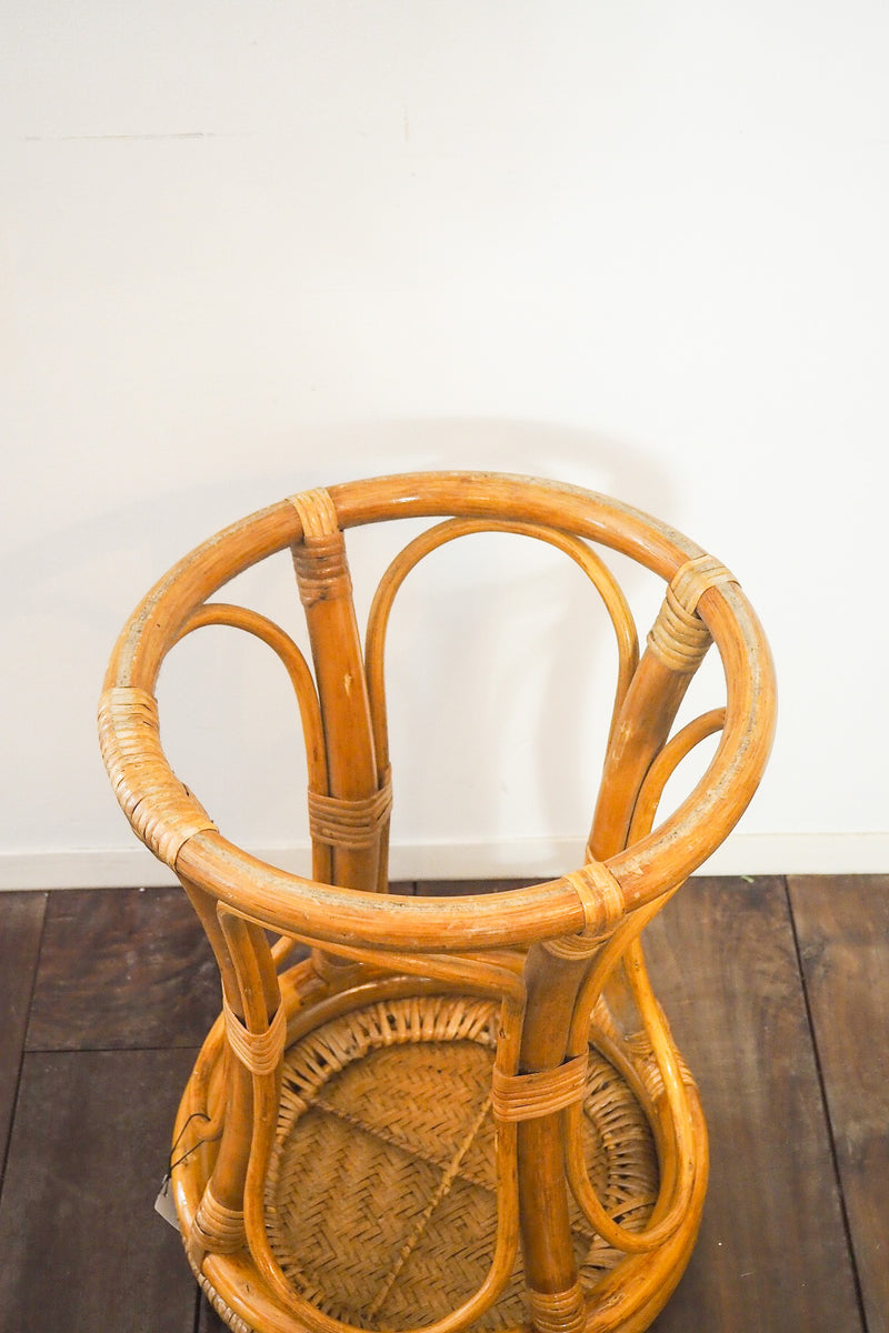 Rattan stool vintage Sendagaya store