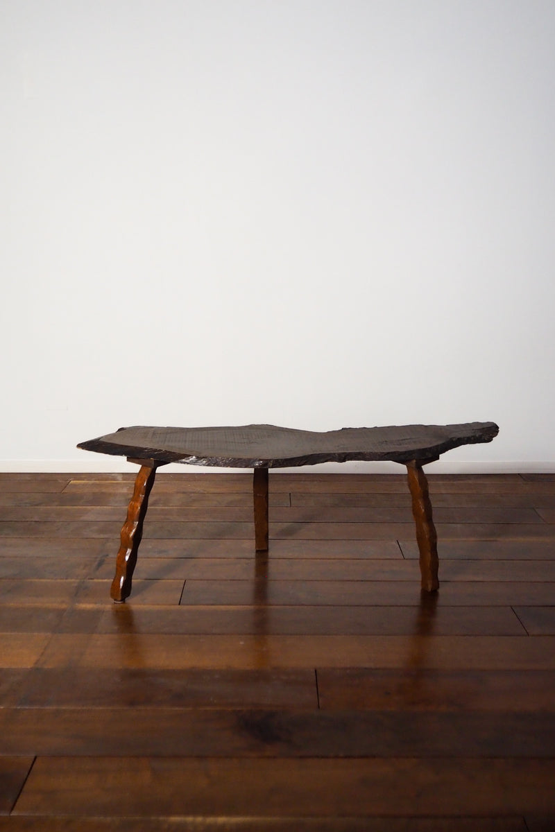 Wood stool/side table vintage Sendagaya store