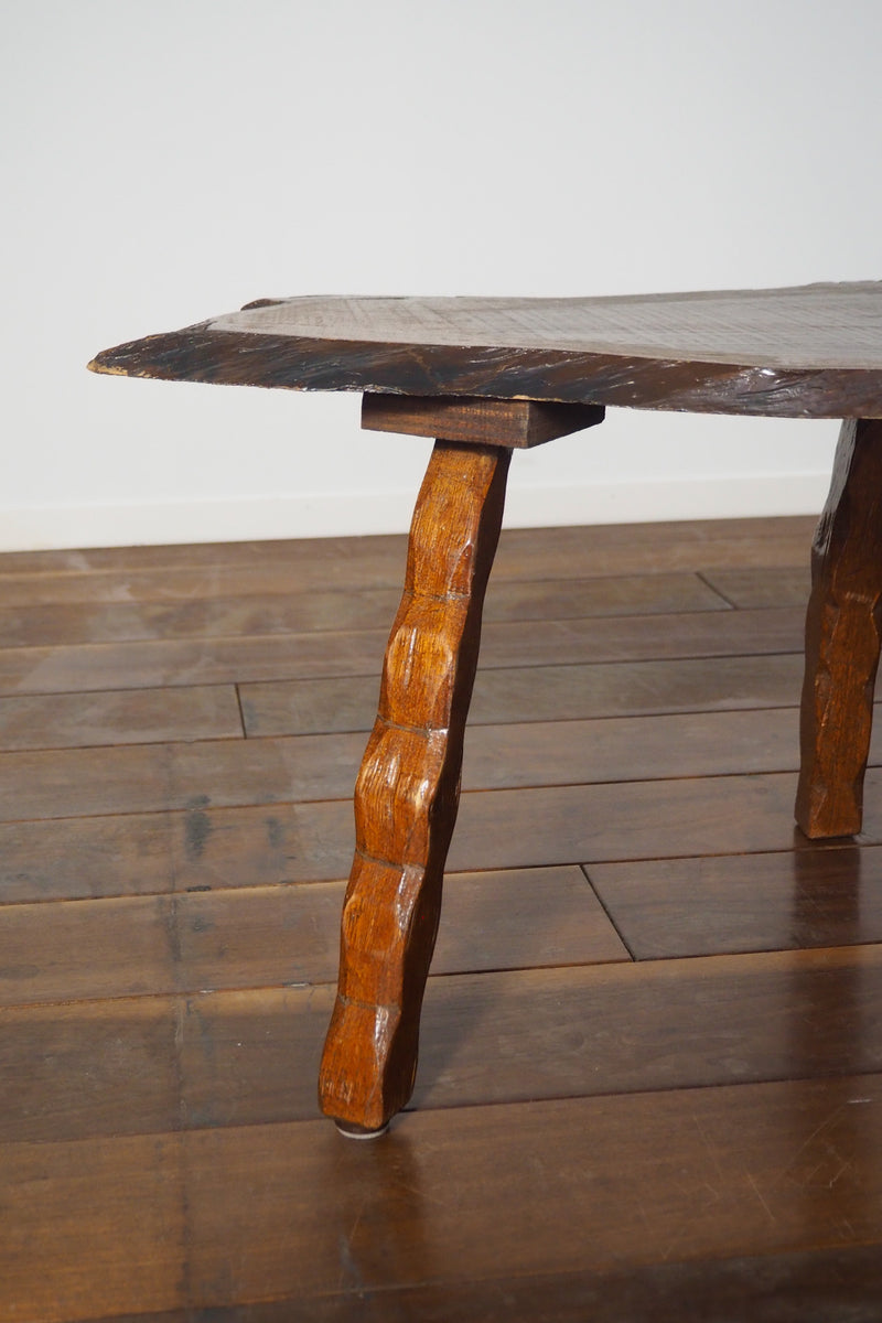 Wood stool/side table vintage Sendagaya store
