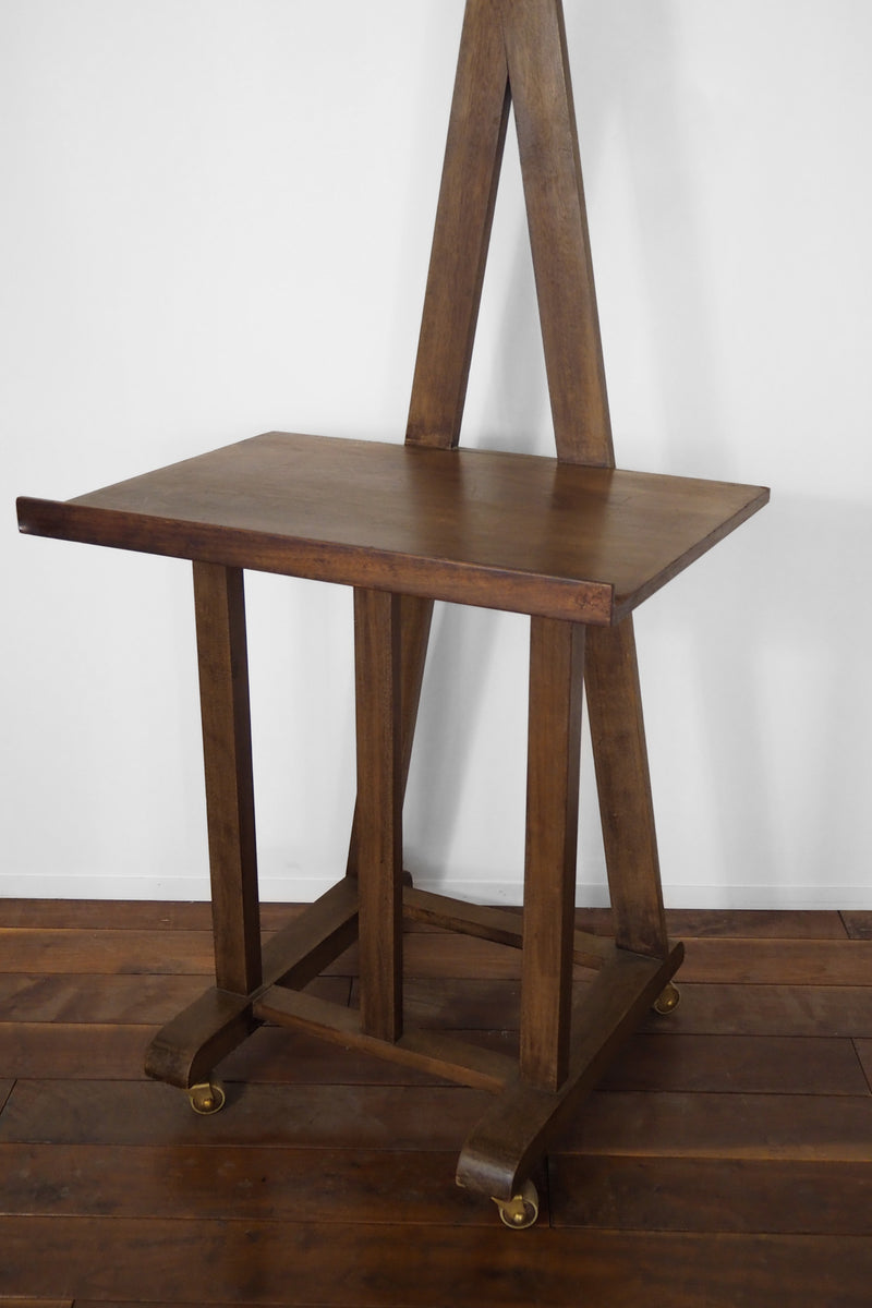 Wood side table/wagon vintage Sendagaya store