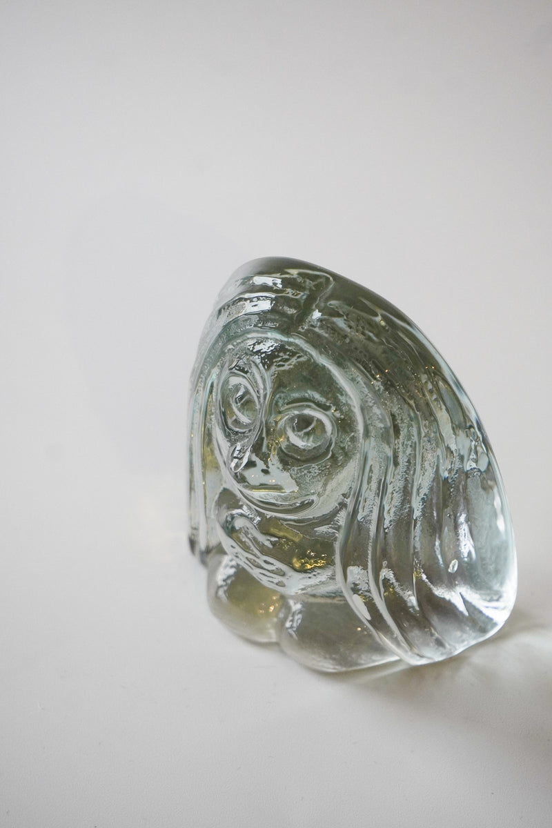 No.2-2 Bergdala Glasbruk社<br>ガラス オブジェ (M) <br>1960's , Sweden <br>bob's box - ヴィンテージ SHARK ATTACK